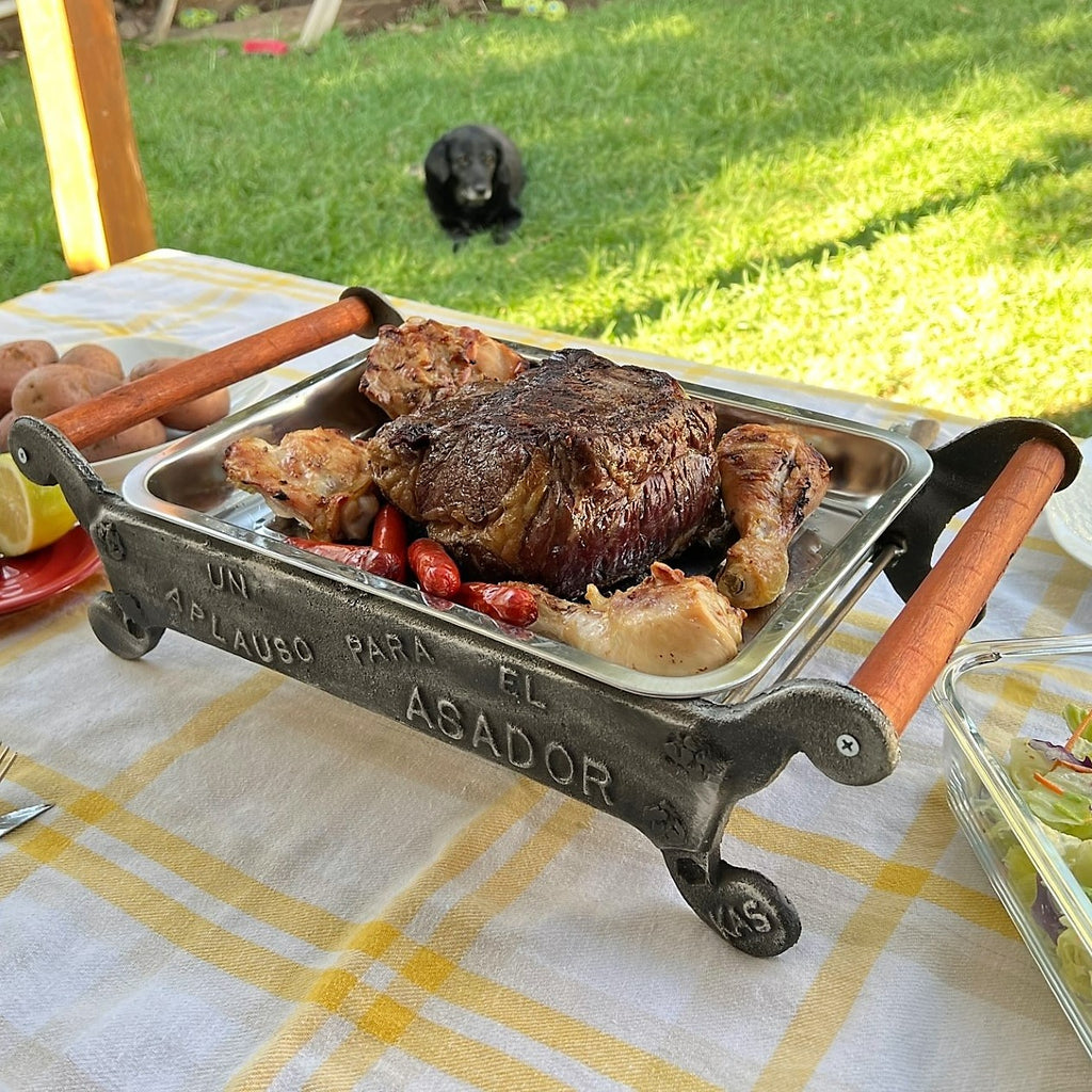 Brasero de Mesa con Tapa un Aplauso para el Asador