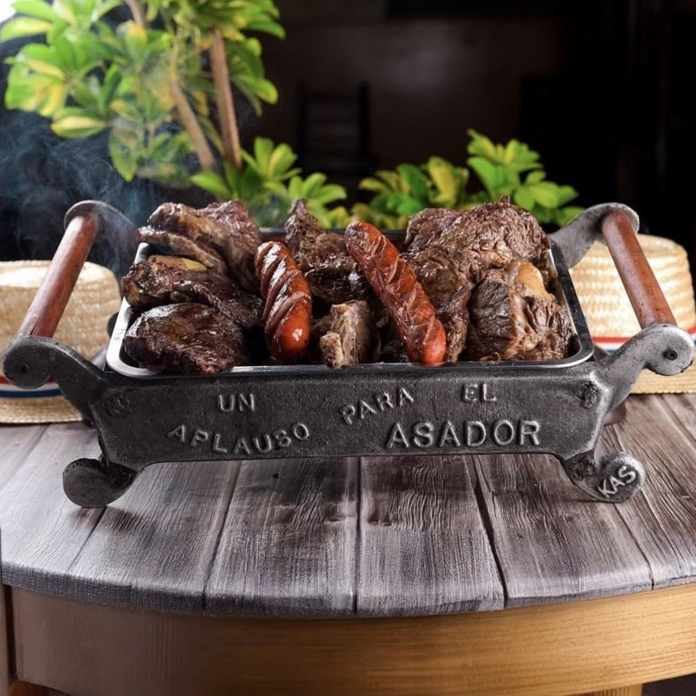 Brasero de Mesa con Tapa un Aplauso para el Asador