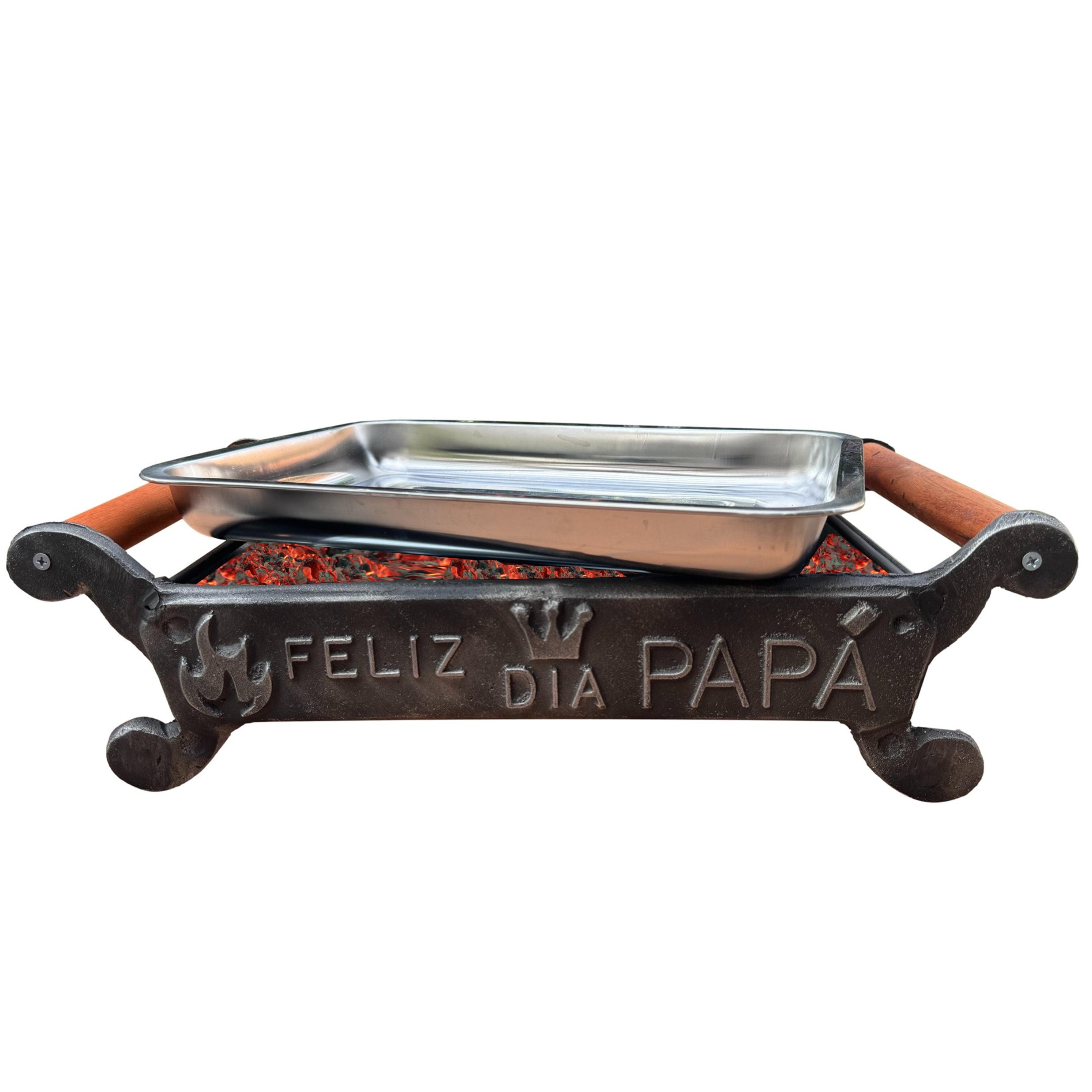 Brasero de Mesa con Tapa Feliz Día Papá!
