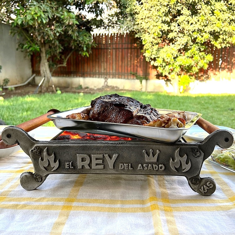 Brasero de Mesa con Tapa El Rey del Asado