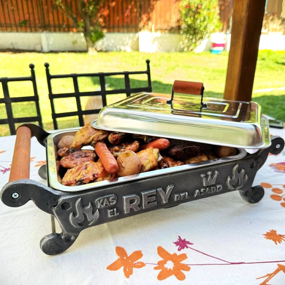 Brasero de Mesa con Tapa El Rey del Asado